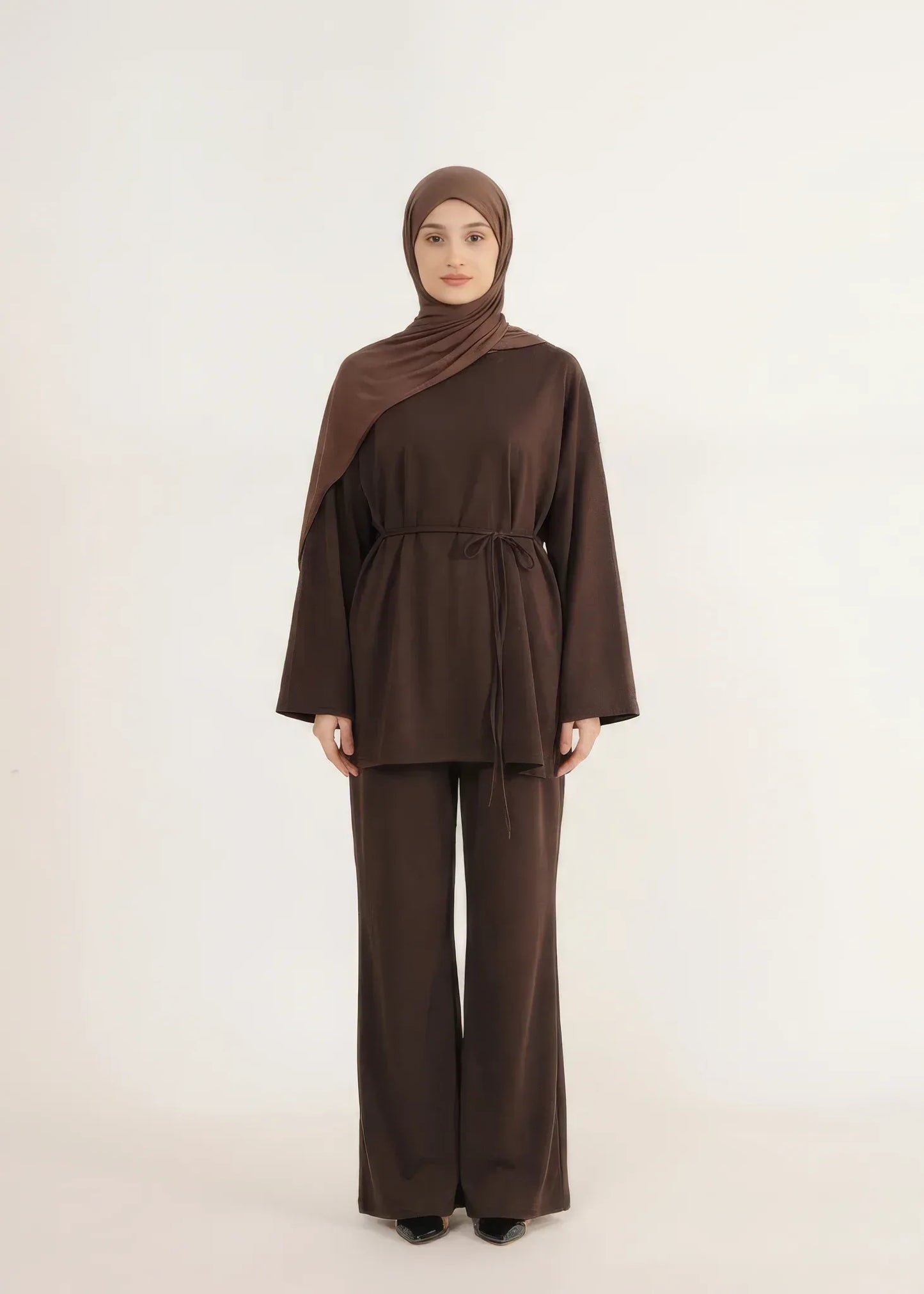 Minimal Cotton Set Brown - Zailarah