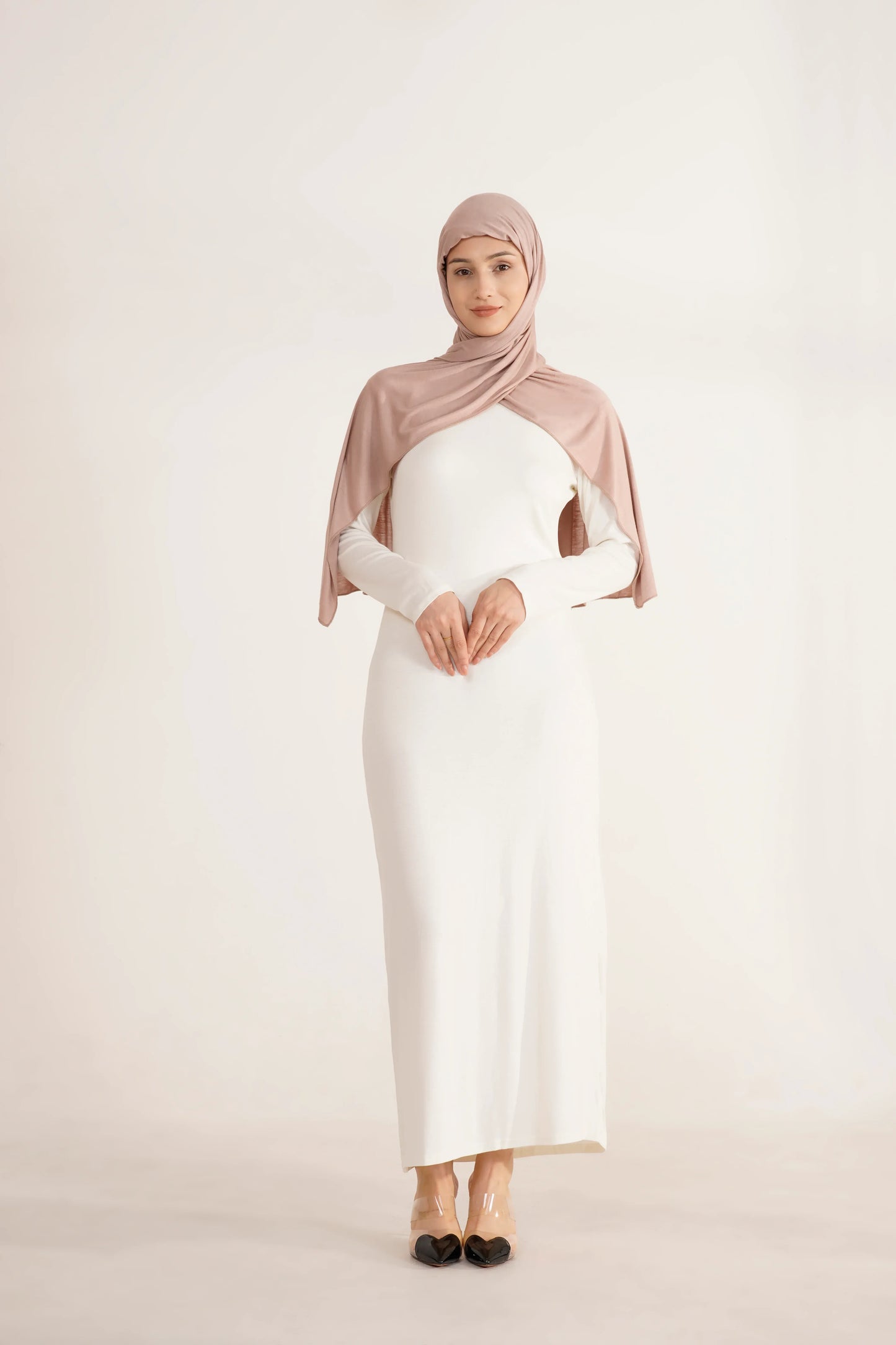 Cotton Jersey Dress – Long Sleeve Modest Layering Piece 57