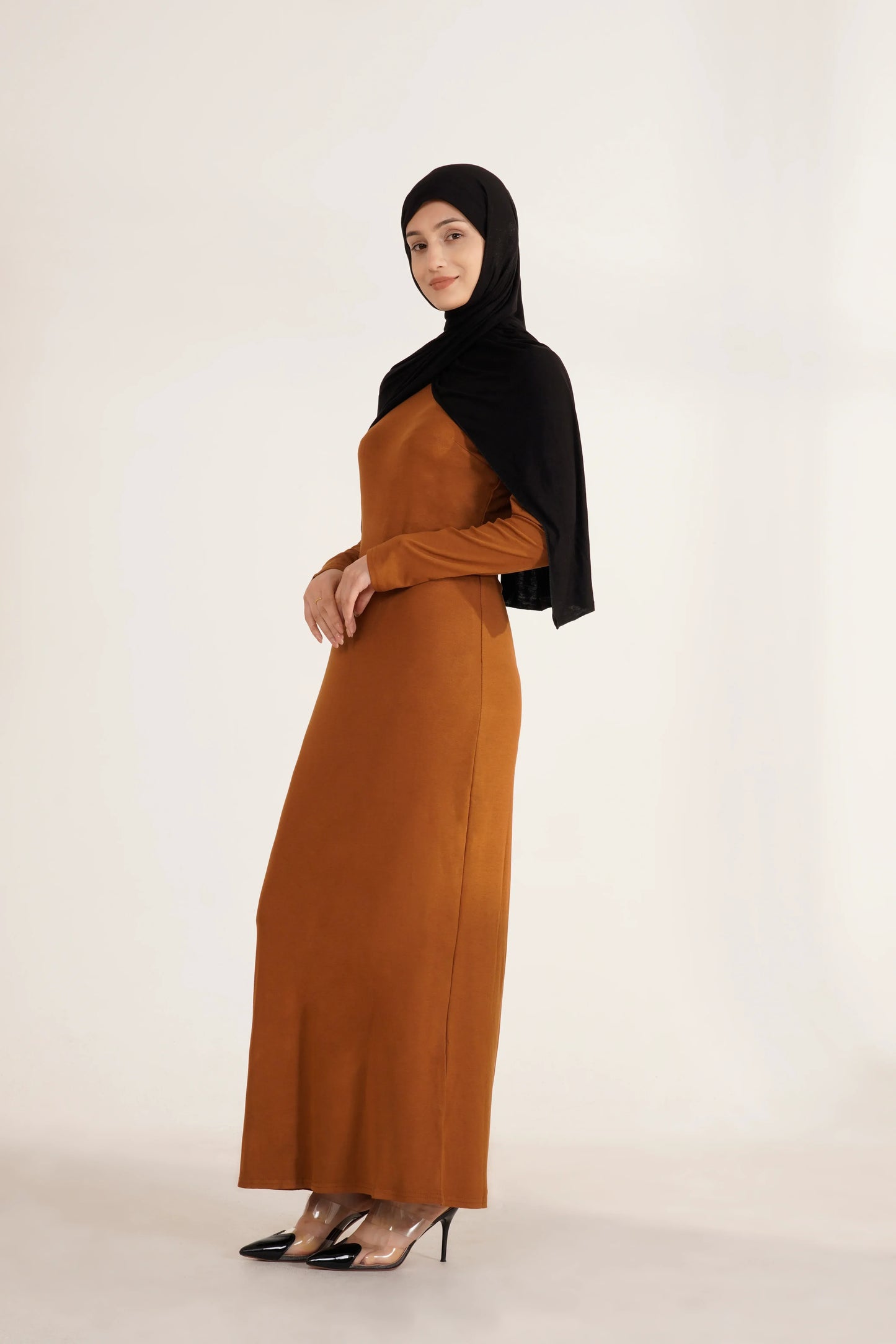 jersey dress abaya Jersey Cupro Prayer Jilbab Abaya
