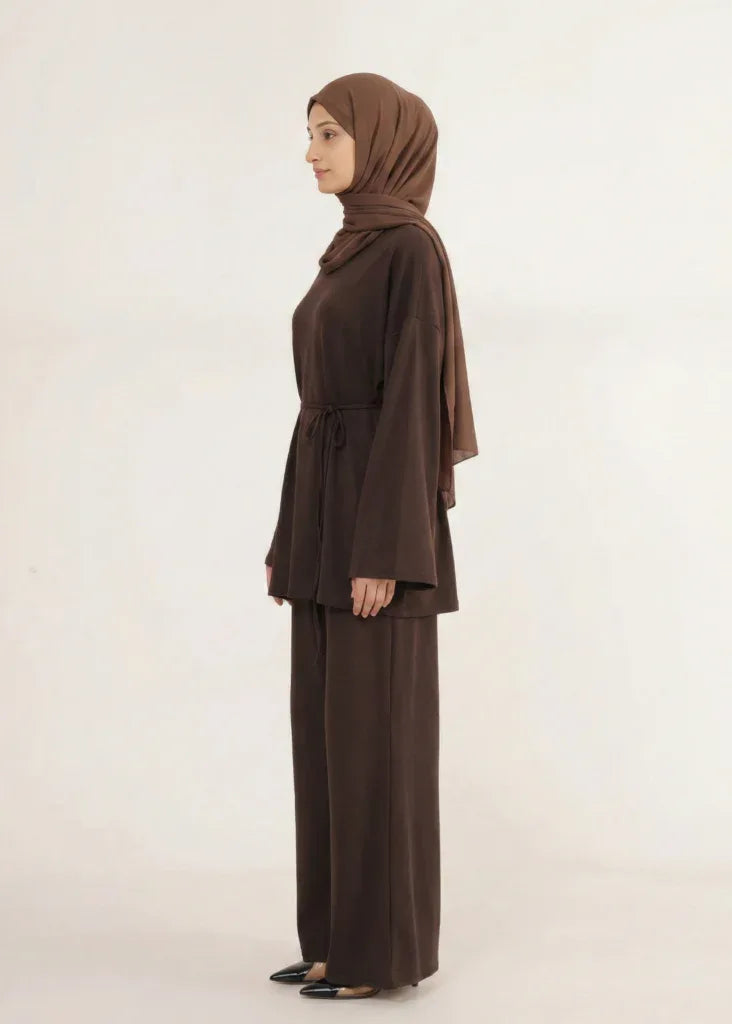 Minimal Cotton Set Brown - Zailarah