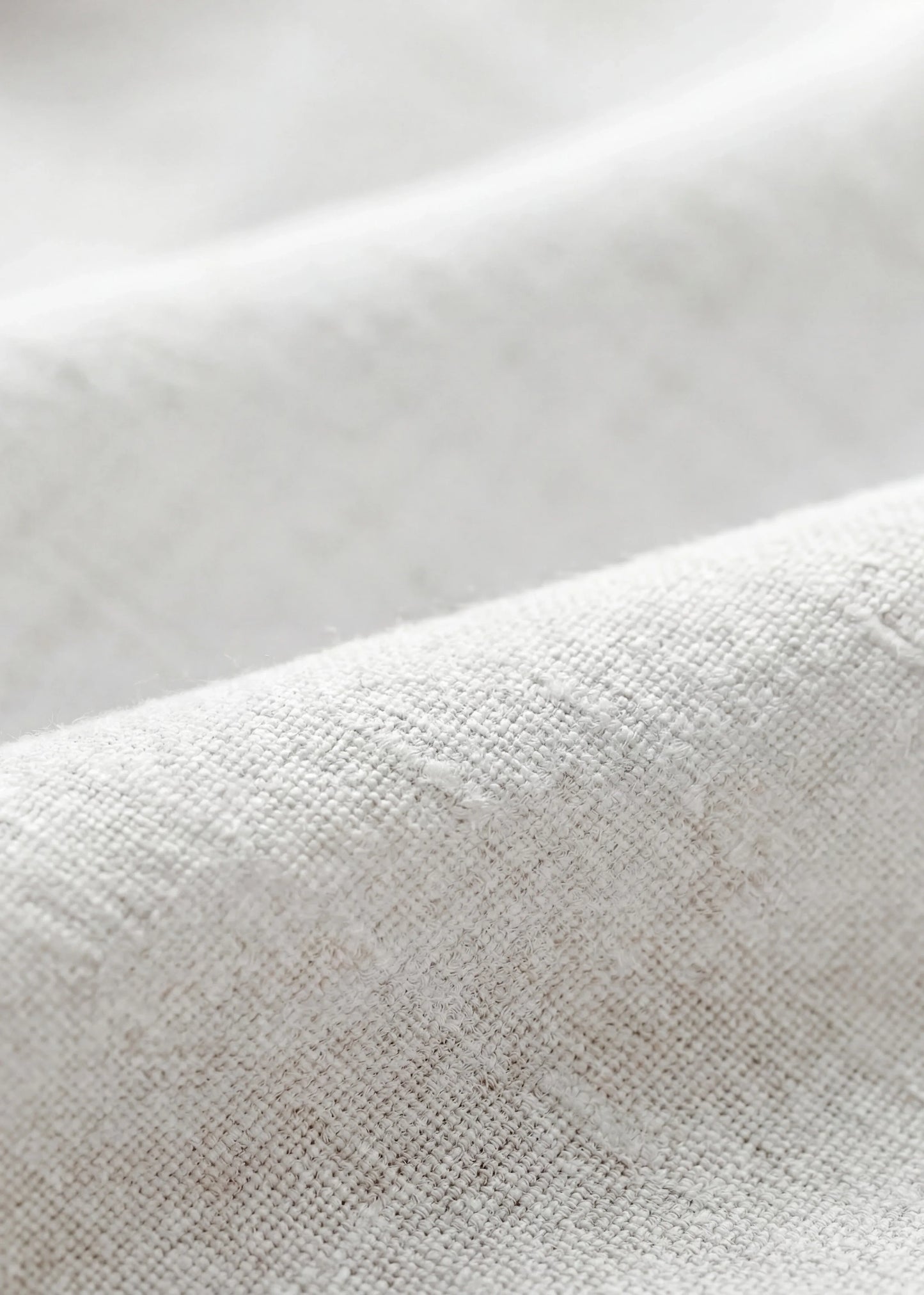 Textured Cotton-Linen Abaya Set White - Zailarah